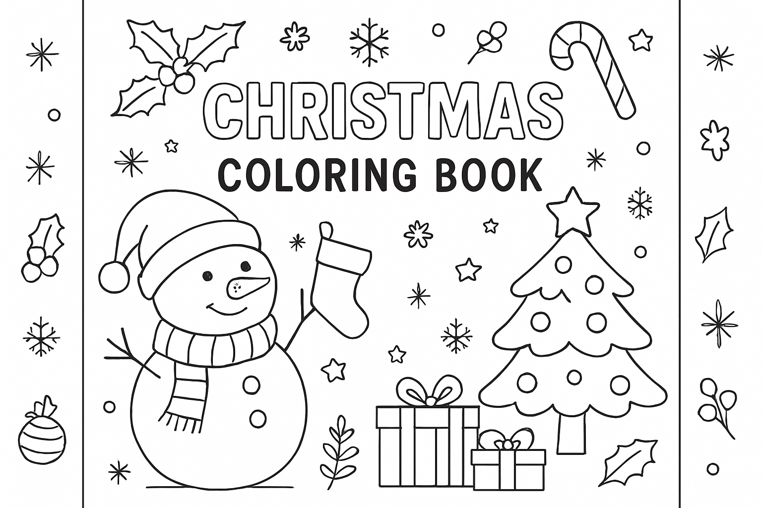 Christmas Coloring Pages - Free Printable Holiday Sheets for Kids - Coloring Pages