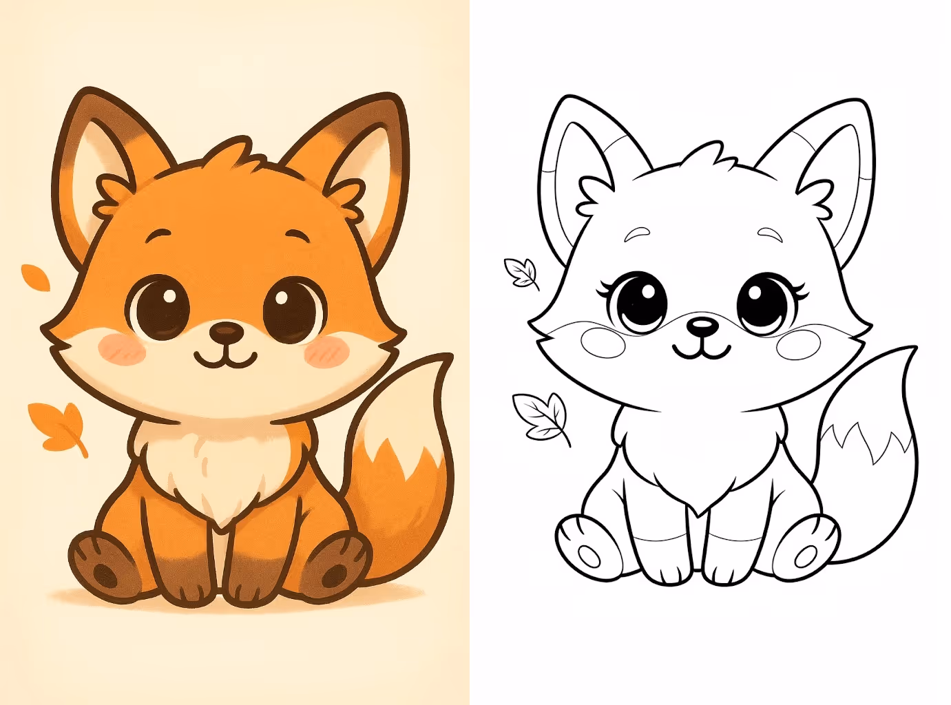 AI 填色書生成器示例