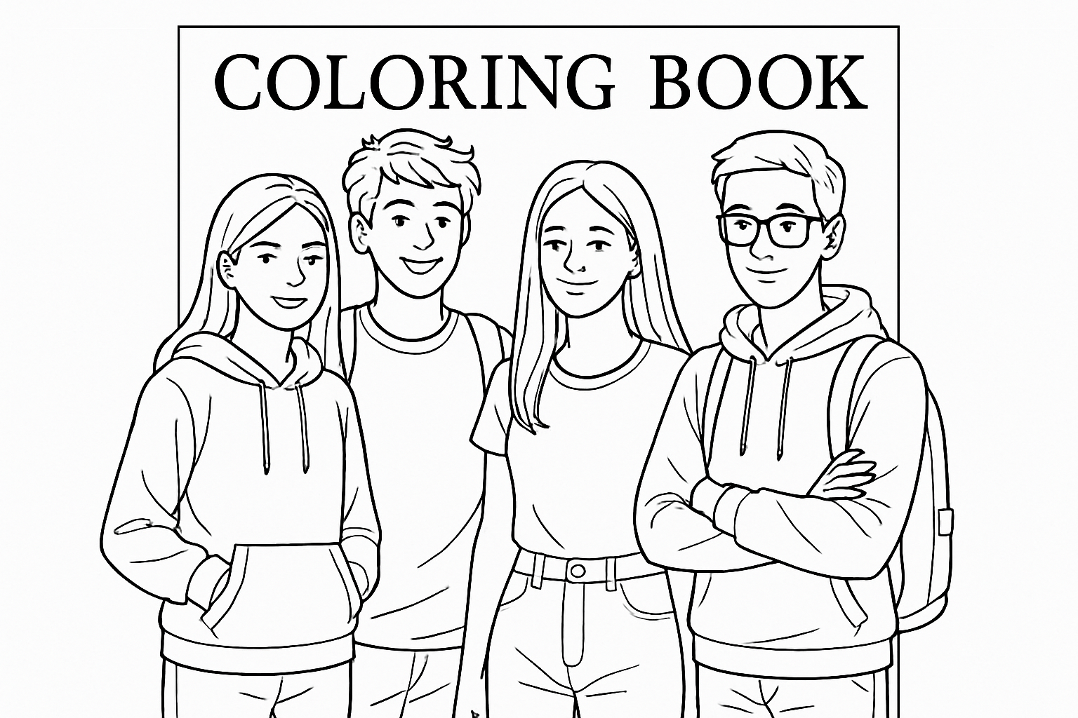 Teenager Age Group Coloring Pages
