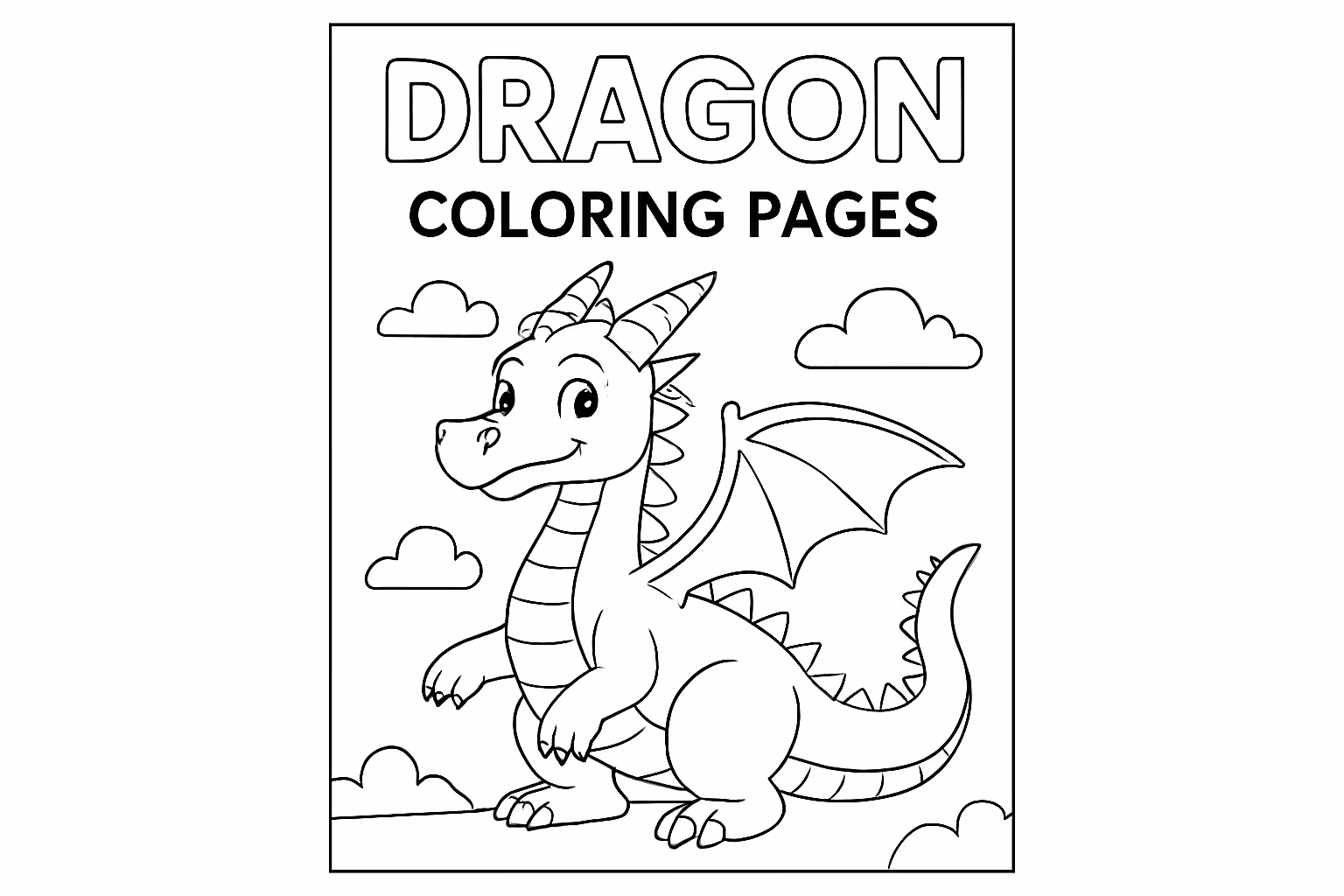 Dragon Coloring Pages for Kids – Free Printable Mythical Creatures - Coloring Pages