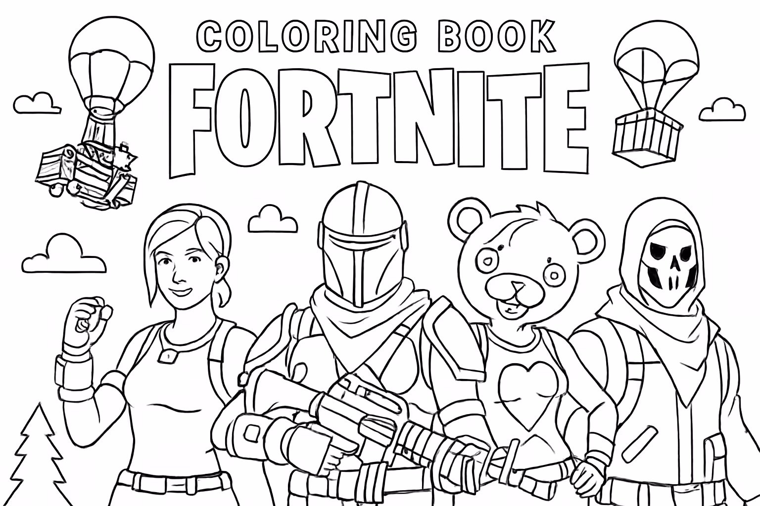 Fortnite Coloring Pages | Free Printable Sheets for All Ages - Coloring Pages